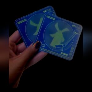 Set Of 2 ✌️Dutch Bros Limited Edition Blue Turntable Stickers ✨️NWT✨️